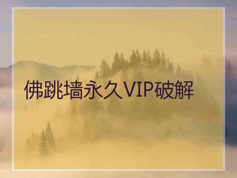 佛跳墙永久VIP破解