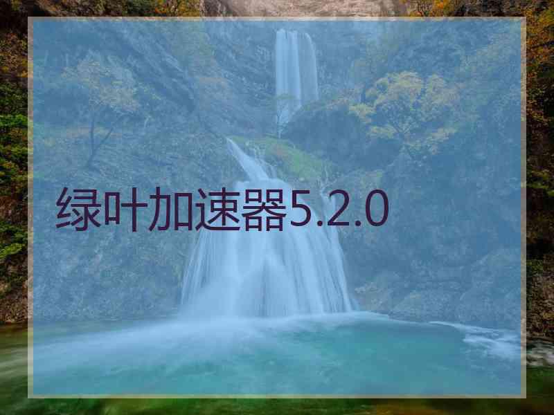 绿叶加速器5.2.0