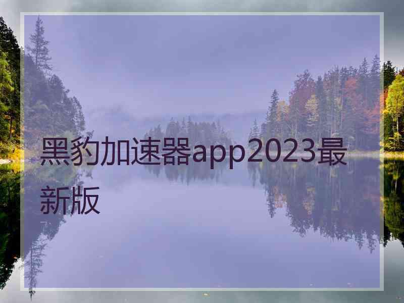 黑豹加速器app2023最新版