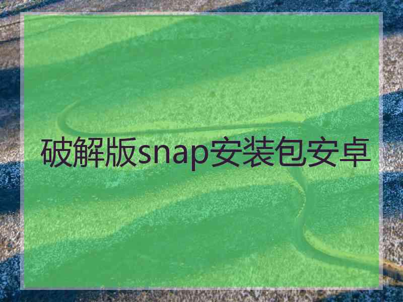 破解版snap安装包安卓