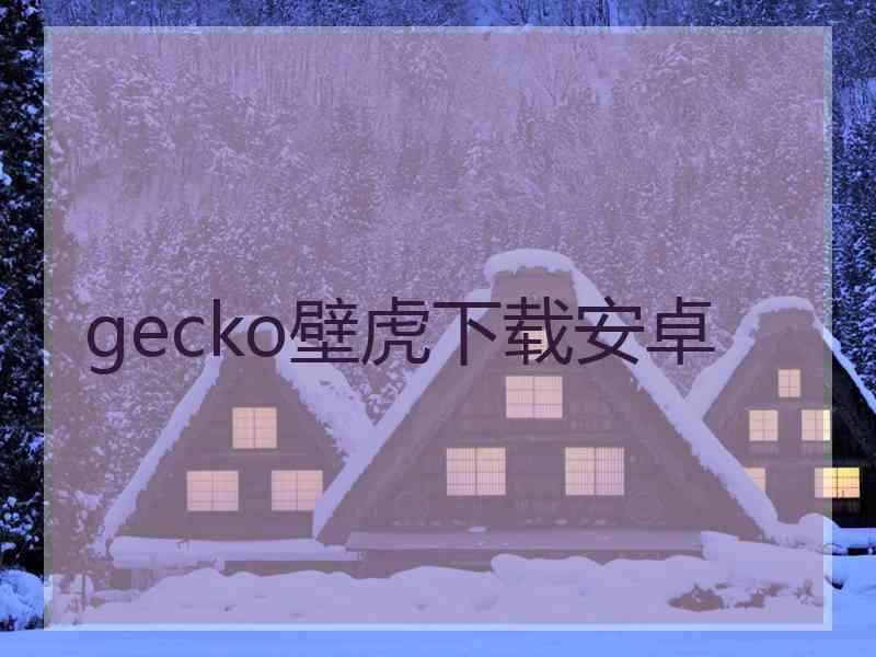 gecko壁虎下载安卓