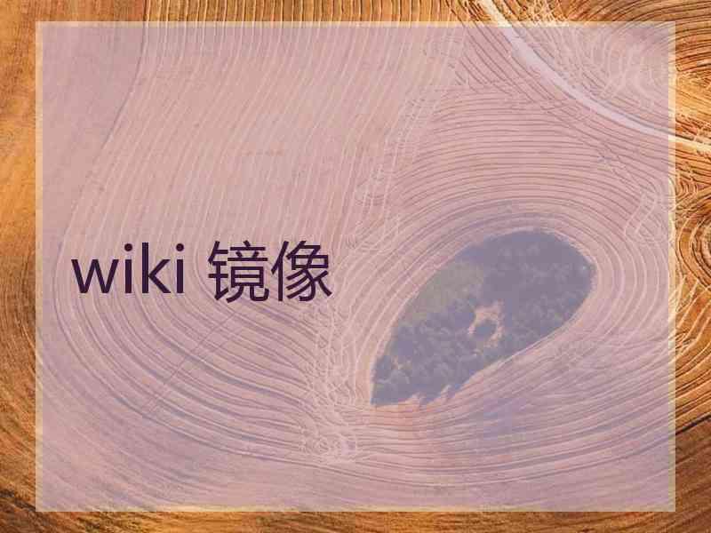 wiki 镜像