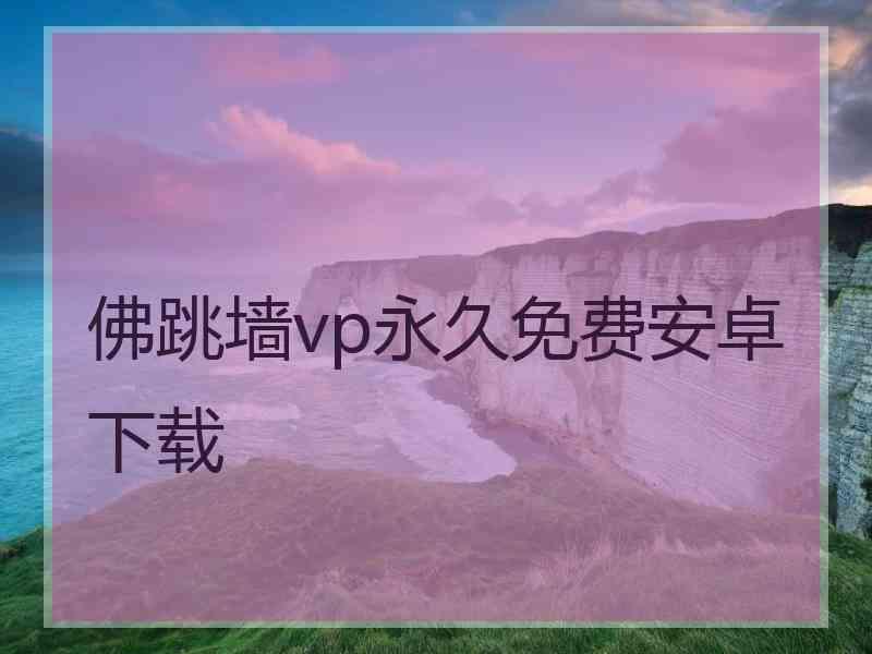 佛跳墙vp永久免费安卓下载