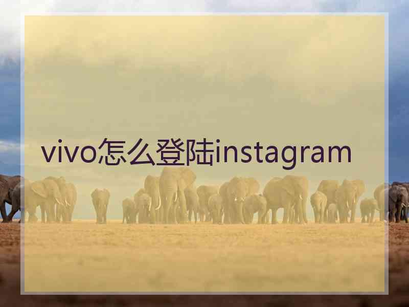 vivo怎么登陆instagram