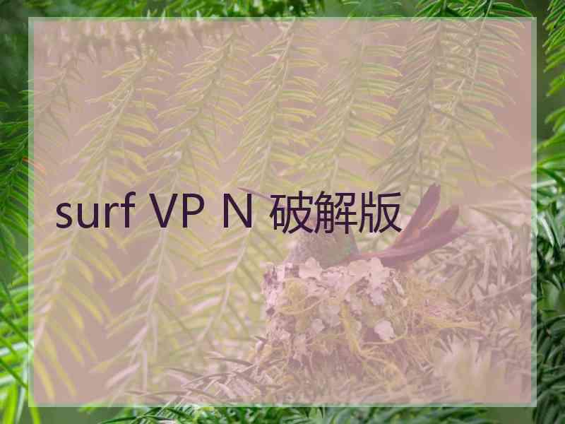 surf VP N 破解版