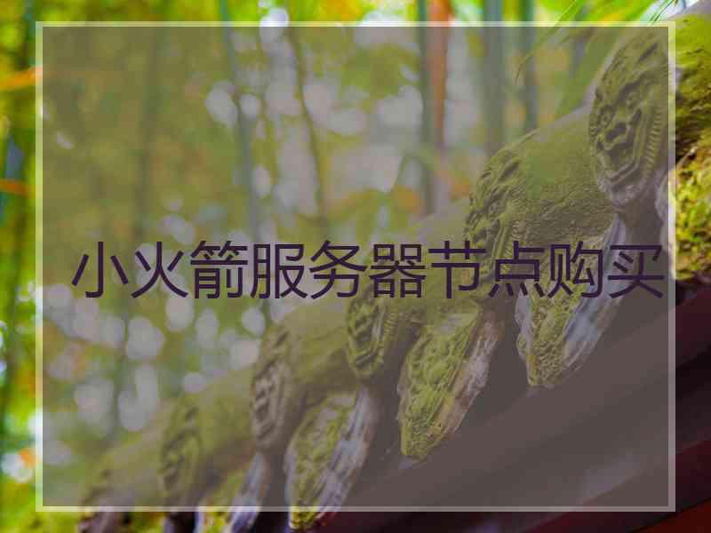 小火箭服务器节点购买