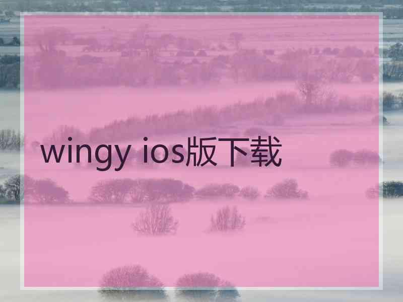 wingy ios版下载