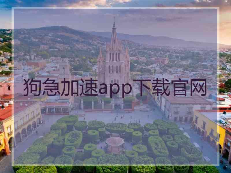 狗急加速app下载官网