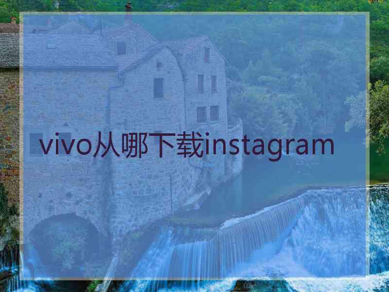 vivo从哪下载instagram