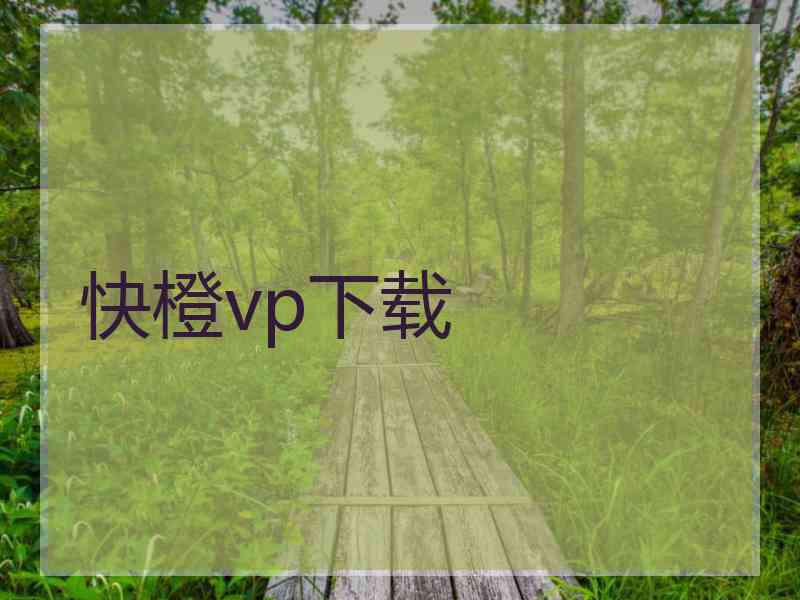 快橙vp下载