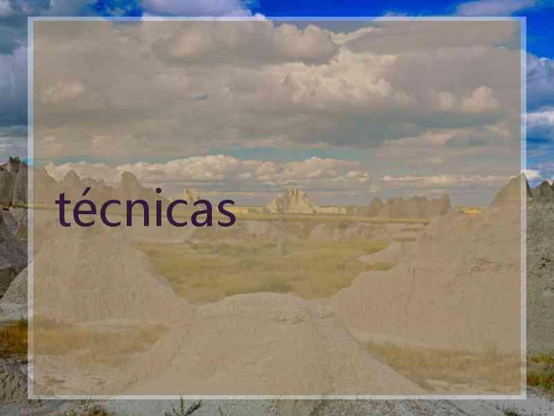 técnicas