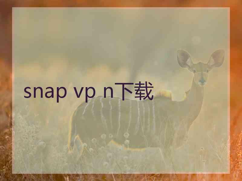 snap vp n下载