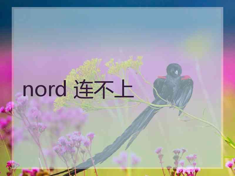 nord 连不上