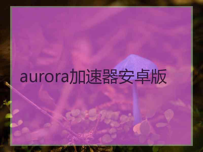 aurora加速器安卓版