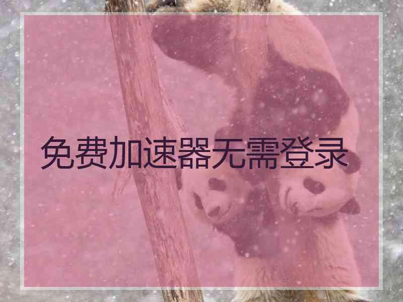 免费加速器无需登录