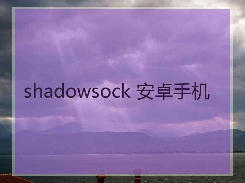 shadowsock 安卓手机