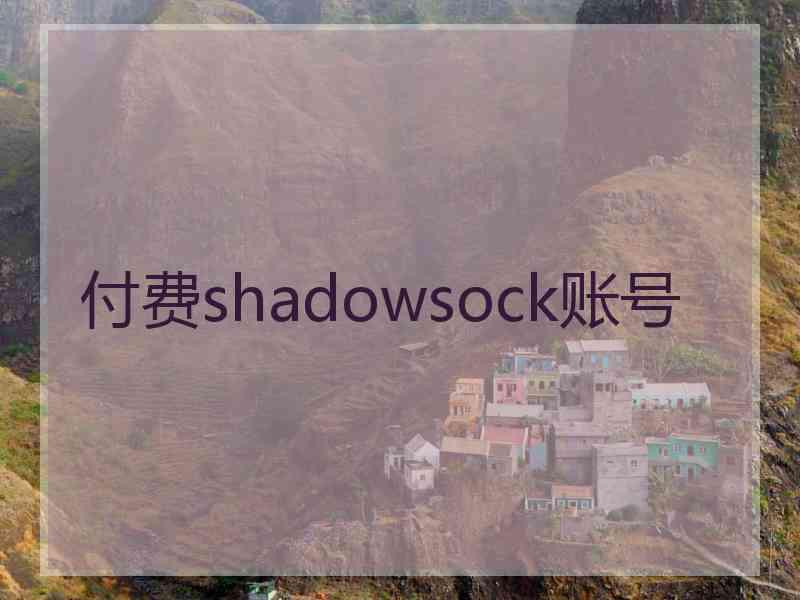 付费shadowsock账号