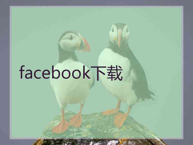 facebook下载