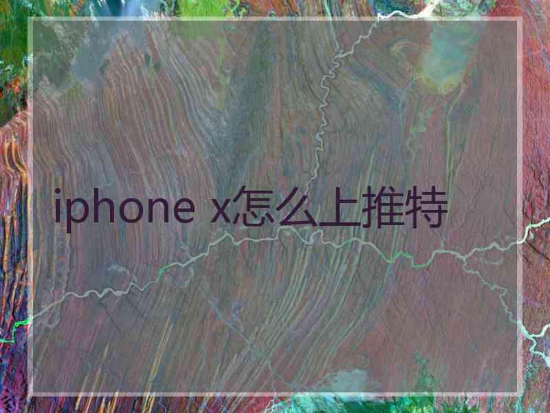 iphone x怎么上推特