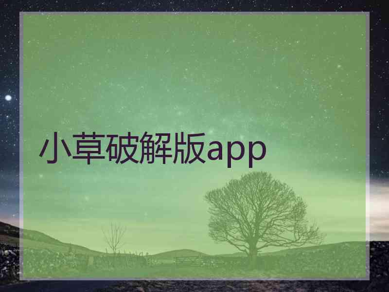 小草破解版app