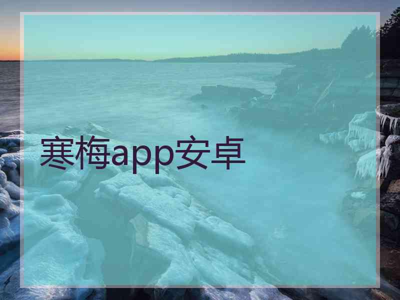 寒梅app安卓