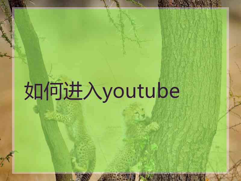 如何进入youtube