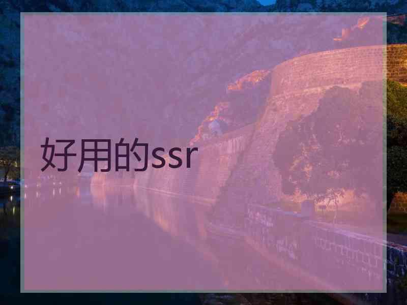 好用的ssr