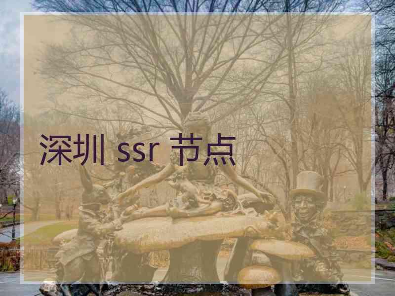 深圳 ssr 节点