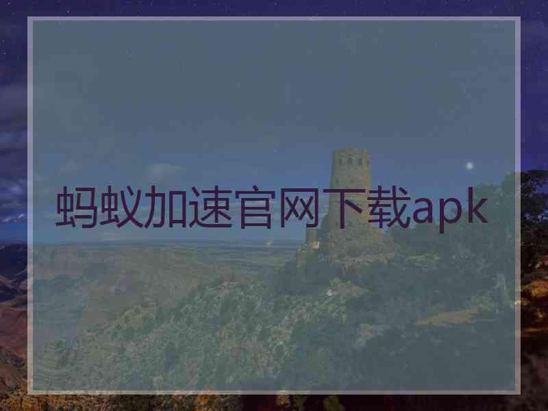 蚂蚁加速官网下载apk