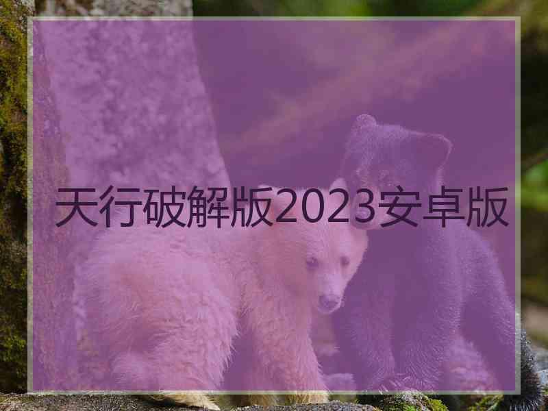 天行破解版2023安卓版