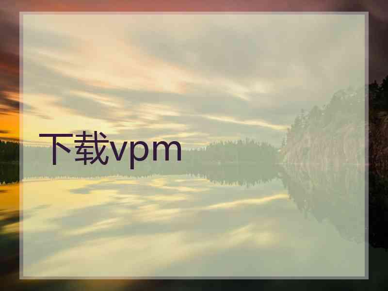 下载vpm