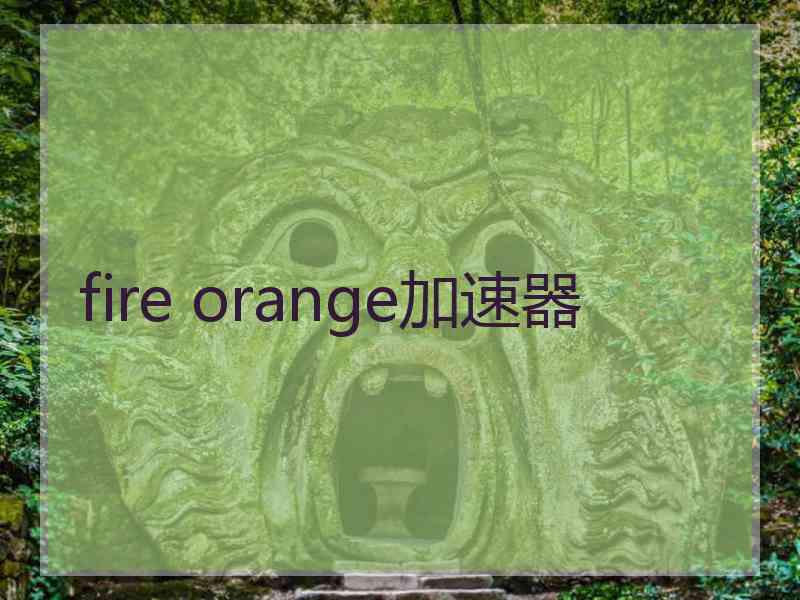 fire orange加速器