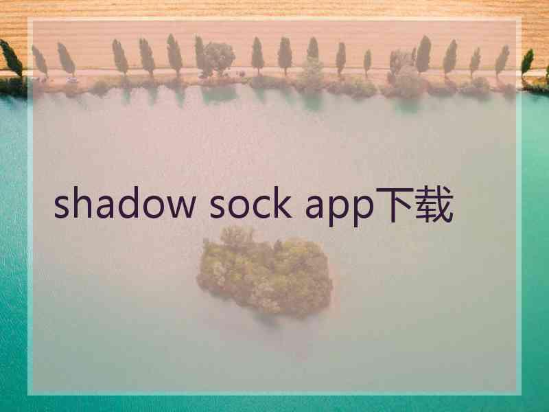 shadow sock app下载