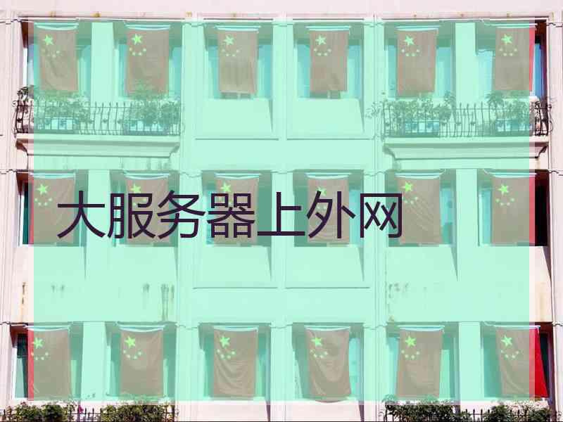 大服务器上外网