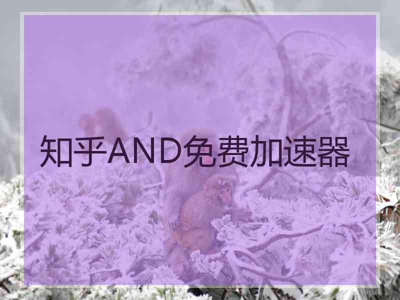 知乎AND免费加速器