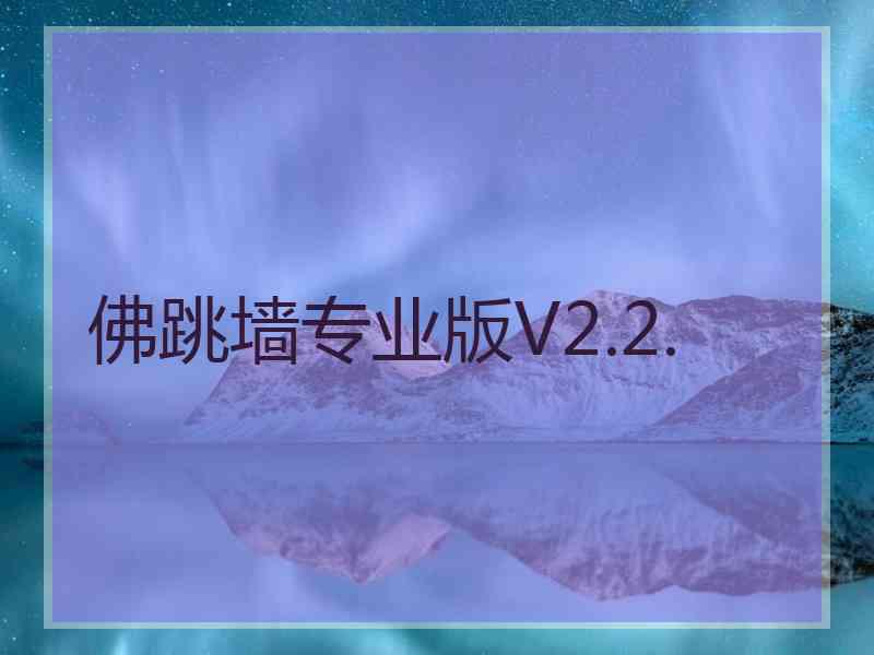 佛跳墙专业版V2.2.