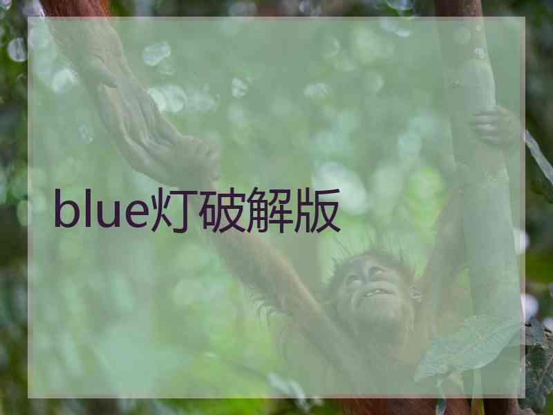 blue灯破解版