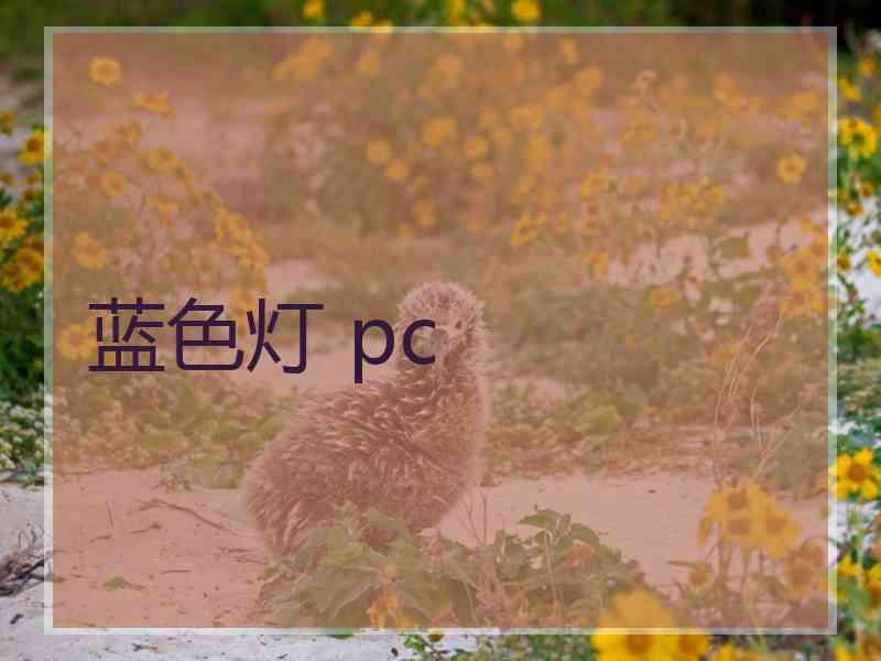 蓝色灯 pc