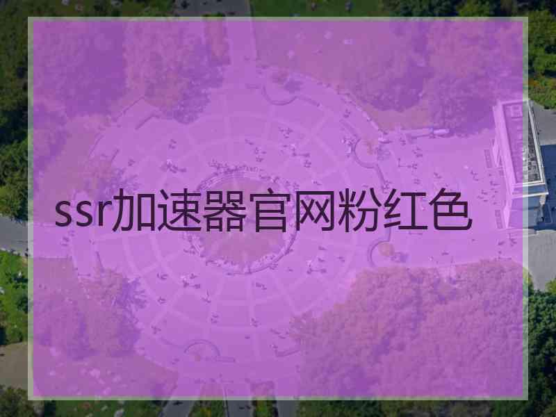 ssr加速器官网粉红色