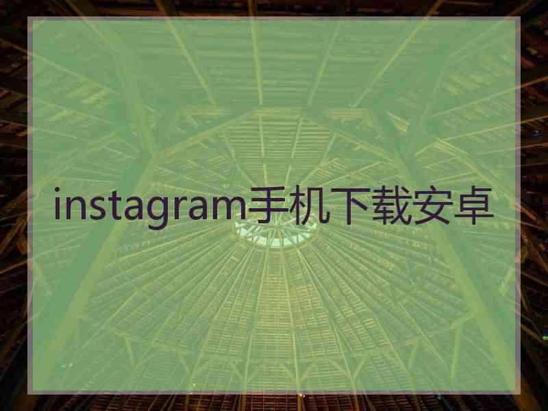 instagram手机下载安卓