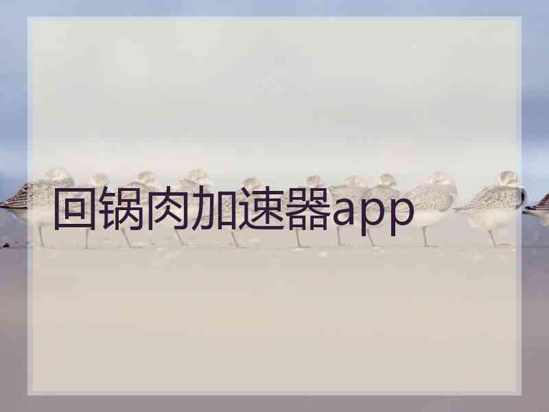 回锅肉加速器app