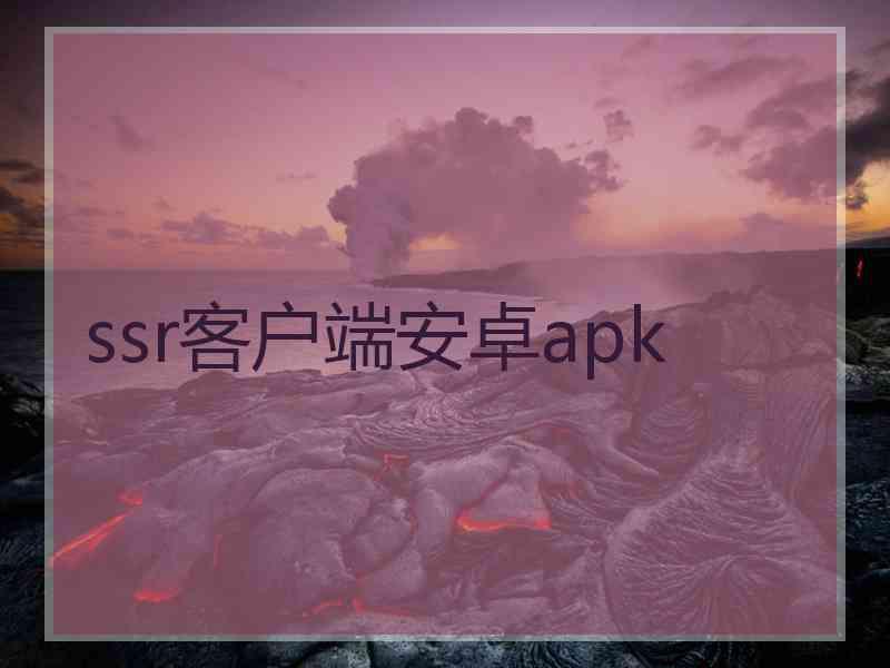 ssr客户端安卓apk