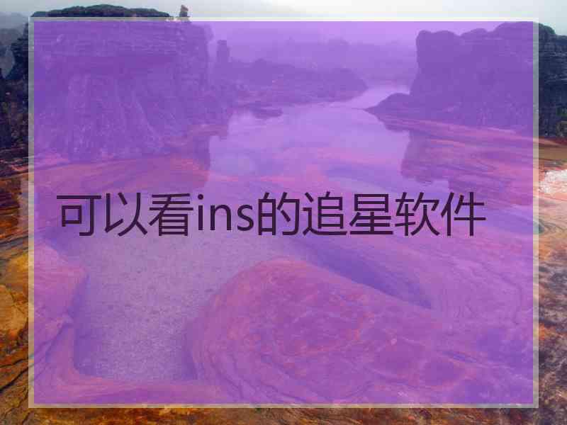 可以看ins的追星软件