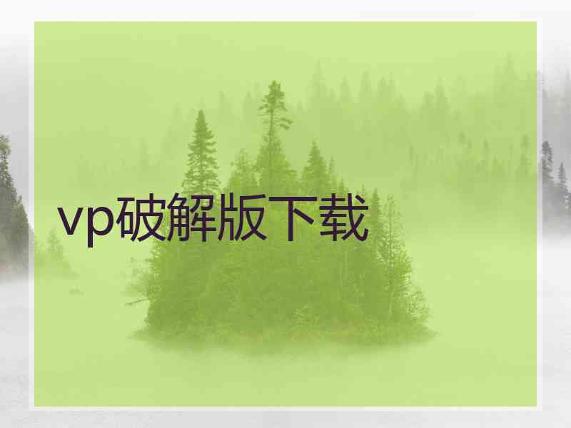 vp破解版下载