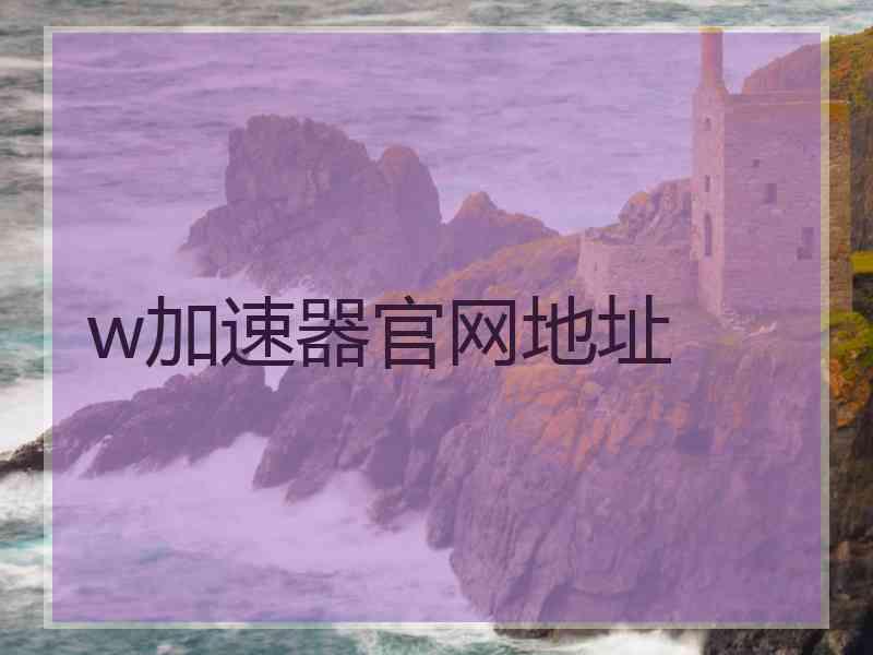 w加速器官网地址