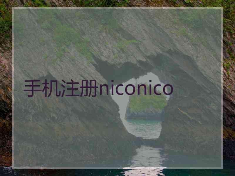 手机注册niconico