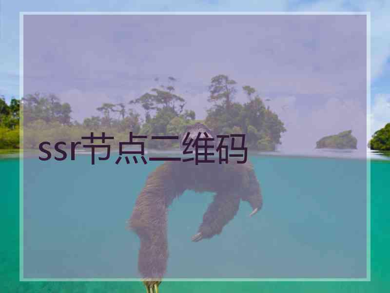 ssr节点二维码