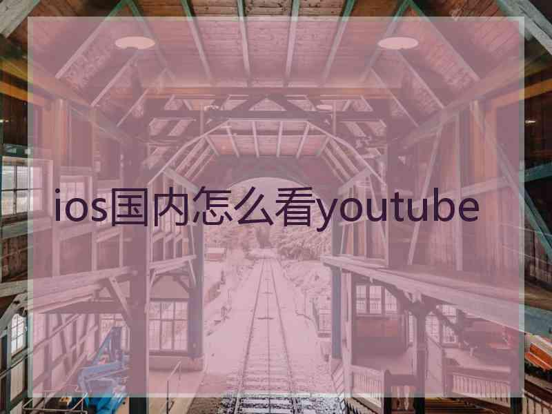 ios国内怎么看youtube