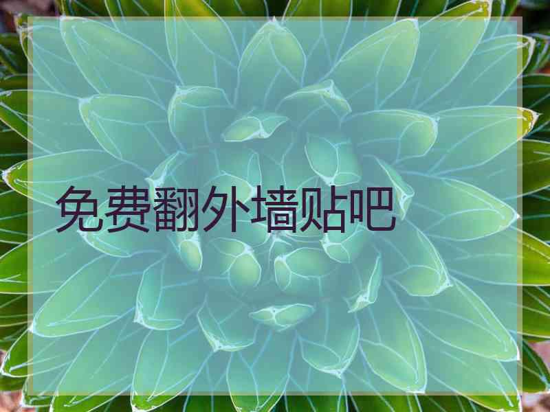 免费翻外墙贴吧