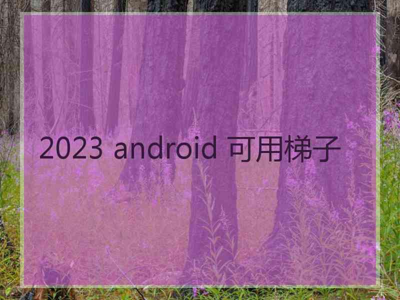 2023 android 可用梯子